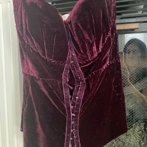 Byron Lars velvet bustier size 4